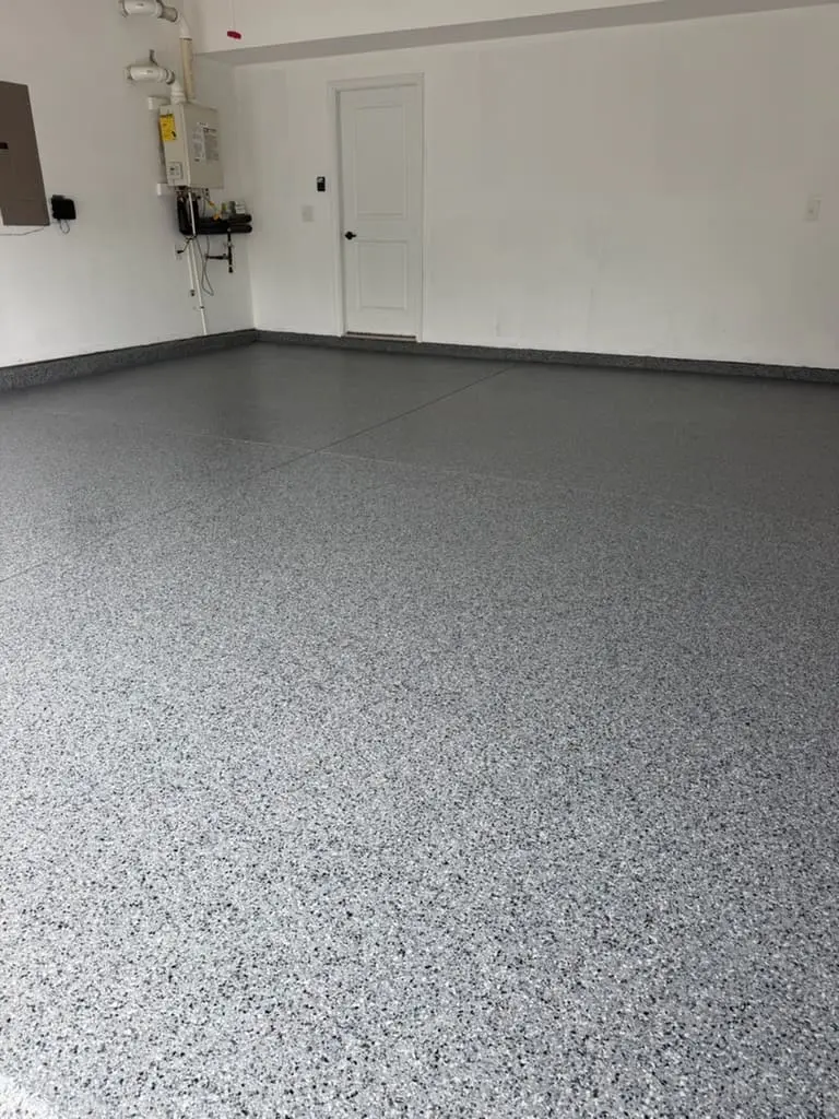 Completed residential concrete coating